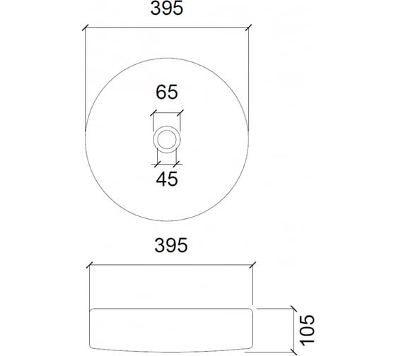 Накладная стеклянная раковина ABBER Glas прозрачная AK2301