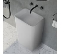 Отдельно стоящая раковина ABBER Stein белая матовая AS2505-H