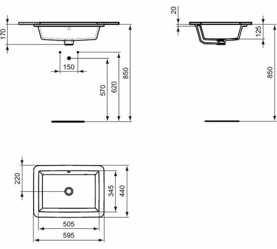 Раковина Ideal Standard Strada 60 см K077901