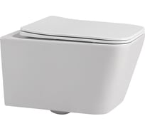 Подвесной унитаз ABBER Rechteck белый, безободковый AC1201