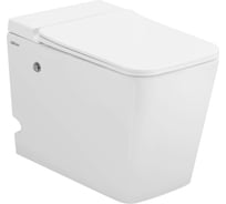 Приставной унитаз ABBER Rechteck белый с импульсным смывом AC1213P