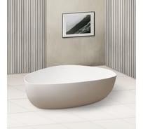 Ванна из искусственного камня ABBER Stein белая матовая AS9608