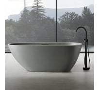 Ванна из искусственного камня ABBER Dortmund светло-серая матовая AM9911MLG