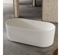 Ванна из искусственного камня ABBER Stein белая матовая AS9601