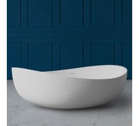 Ванна из искусственного камня ABBER Stein белая матовая AS9639