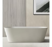 Ванна из искусственного камня ABBER Stein белая матовая AS9622