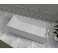 Ванна из искусственного камня ABBER Stein белая матовая AS9640-1.6