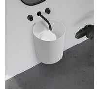 Подвесная раковина ABBER Stein белая матовая AS2624