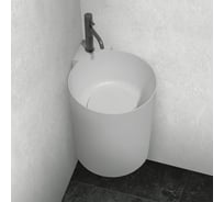 Подвесная раковина ABBER Stein белая матовая AS2625