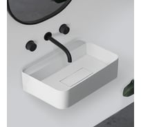 Подвесная раковина ABBER Stein белая матовая AS2626