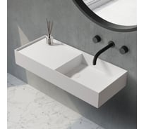 Подвесная раковина ABBER Stein белая матовая AS2648