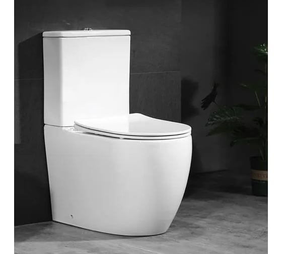 Напольный унитаз-компакт Cerutti SPA orlter ct безободковый, сиденье с микролифтом 9867