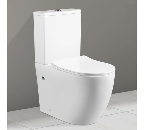 Напольный унитаз-компакт Cerutti SPA orlter ct безободковый, сиденье с микролифтом 9867