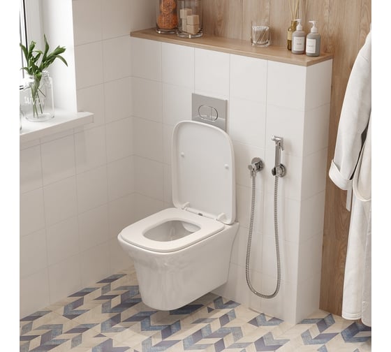 Подвесной унитаз Cerutti SPA ami aria ct безободковый, с сиденьем микролифт 8780