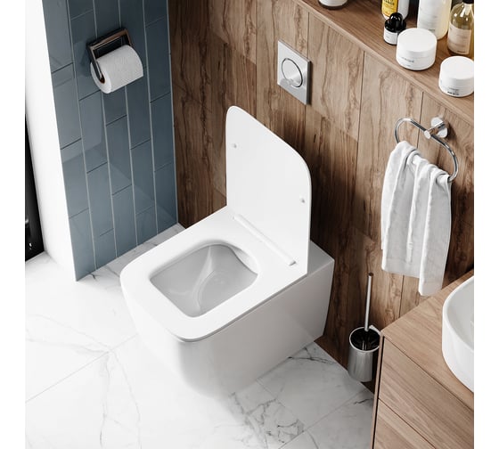 Подвесной унитаз Cerutti SPA mimi aria mw ct матовый, безободковый, с сиденьем микролифт 8919