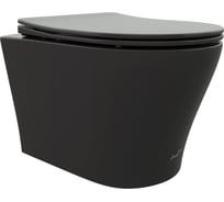 Подвесной унитаз Cerutti SPA adige aria mb ct матовый, безободковый, с сиденьем микролифт 9246