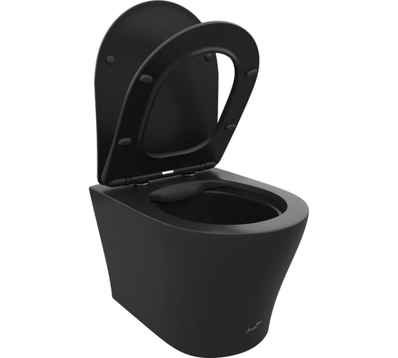 Подвесной унитаз Cerutti SPA adige aria mb ct матовый, безободковый, с сиденьем микролифт 9246