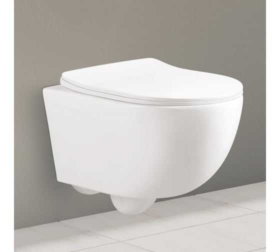 Подвесной унитаз Cerutti SPA orlter aria pp ct безободковый, с сиденьем микролифт 9739
