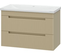 Подвесная тумба с раковиной Brevita ariana - 80 с 2 ящиками, капучино УТ000015746