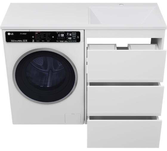 Тумба с раковиной Brevita grafit 60 white 120 гавана прав УТ000015088
