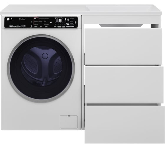 Тумба с раковиной Brevita grafit 60 white 120 гавана прав УТ000015088