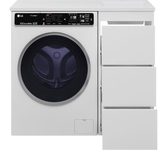 Тумба с раковиной Brevita grafit 40 white гавана прав УТ000015080