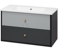 Тумба с раковиной Brevita кристиан 100 с 2 ящиками УТ000014283