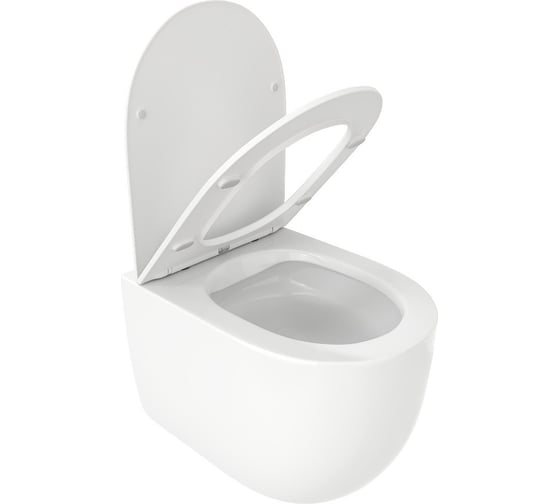 Подвесной унитаз Cerutti oglio aria mw ct матовый, безободковый, с сиденьем микролифт SPA 9237