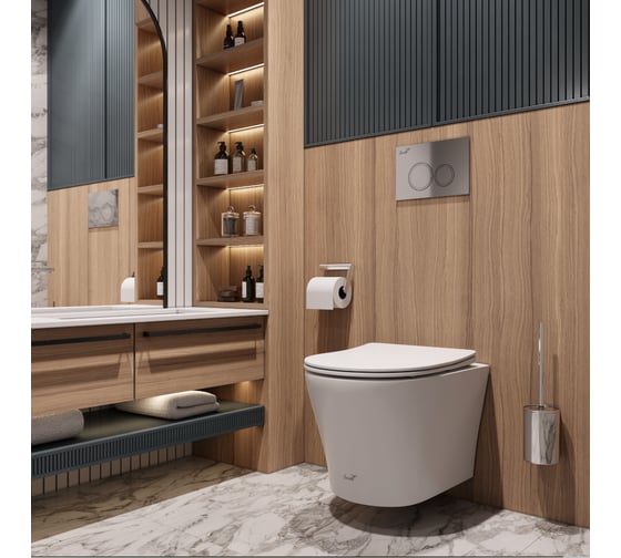 Подвесной унитаз Cerutti adige aria mw ct матовый, безободковый, с сиденьем микролифт SPA 9245