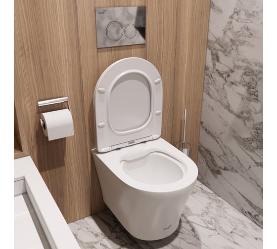 Подвесной унитаз Cerutti adige aria mw ct матовый, безободковый, с сиденьем микролифт SPA 9245