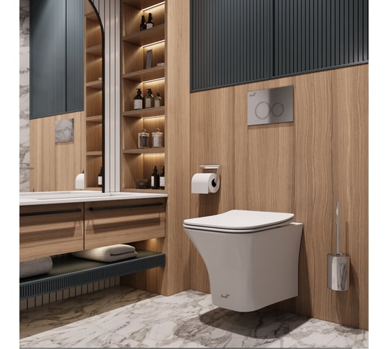 Подвесной унитаз Cerutti vettore aria mw ct матовый, безободковый, с сиденьем микролифт SPA 9242