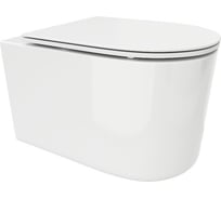 Подвесной унитаз Cerutti tanaro aria mw ct матовый, безободковый, с сиденьем микролифт SPA 9236