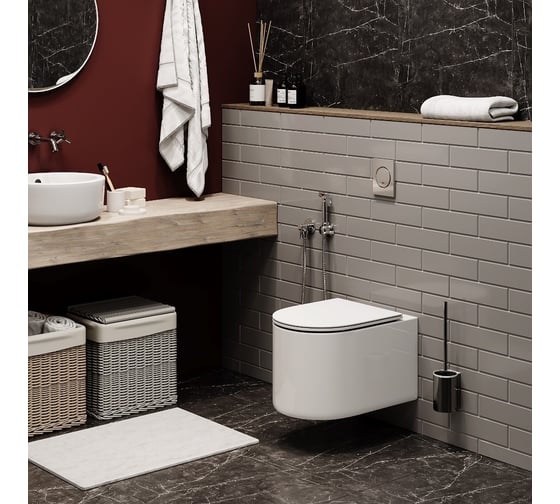 Подвесной унитаз Cerutti tanaro aria mw ct матовый, безободковый, с сиденьем микролифт SPA 9236