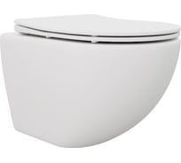 Подвесной унитаз Cerutti sella aria mw ст белый матовый, безободковый, с сиденьем микролифт Cerutti SPA 9161