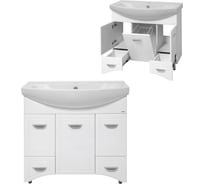 Тумба с раковиной Misty дрея 86 СО000001500