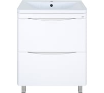 Тумба с раковиной Misty атлантик 70 напольная, белая УТ000012600