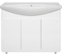 Тумба с раковиной Misty чегет 105, белая УТ000013354