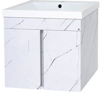 Тумба с раковиной Misty торос 50 белый мрамор УТ000013176