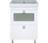 Тумба с раковиной Misty урал 60 с 2 ящиками УТ000011727