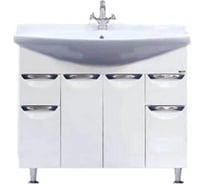 Тумба с раковиной Misty орхидея 105 белая СО000006653