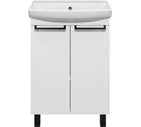 Тумба с раковиной Misty клермонт 60 напольная, матовая эмаль УТ000015434