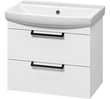 Тумба с раковиной Misty клермонт 60 подвесная, матовая эмаль УТ000015460