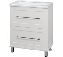 Тумба с раковиной Misty марта 70, напольная, белая глянец УТ000013428