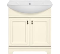 Тумба с раковиной Misty лувр 75 слоновая кость УТ000005243