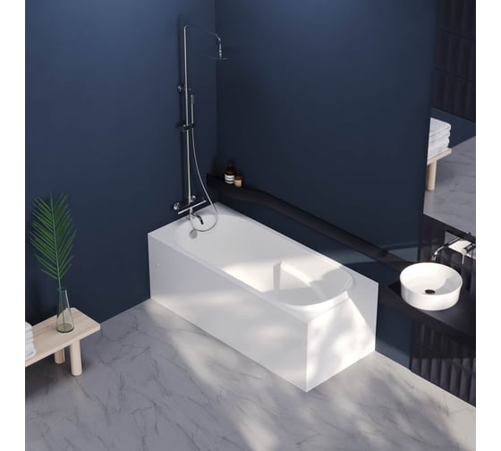 Акриловая ванна Berges Lumbo 160x75 см 050002