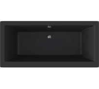 Акриловая ванна Berges Tari 180x80 см, черный матовый 053029