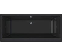 Акриловая ванна Berges Tari 180x80 см, черный глянец 052029