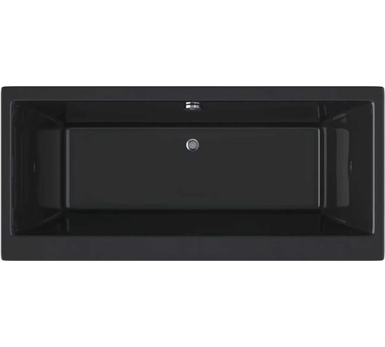 Акриловая ванна Berges Tari 180x80 см, черный глянец 052029