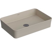 Накладная раковина Berges Ego sl 55x37 см, матовый жасмин, без отверстия под смеситель 181079