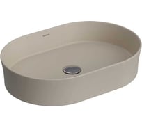 Накладная раковина Berges Ego sl овал 55x38 см, матовый жасмин, без отверстия под смеситель 181712